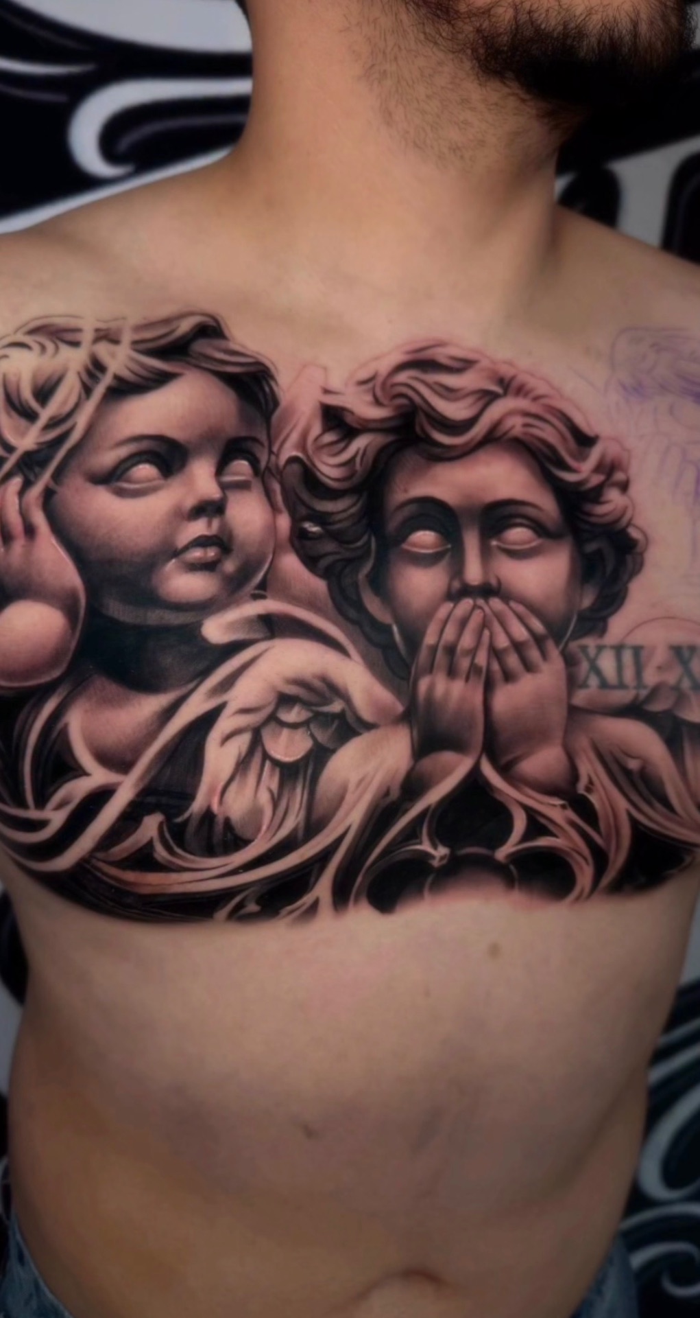 Black and grey realism tattoo by Scrappy 4