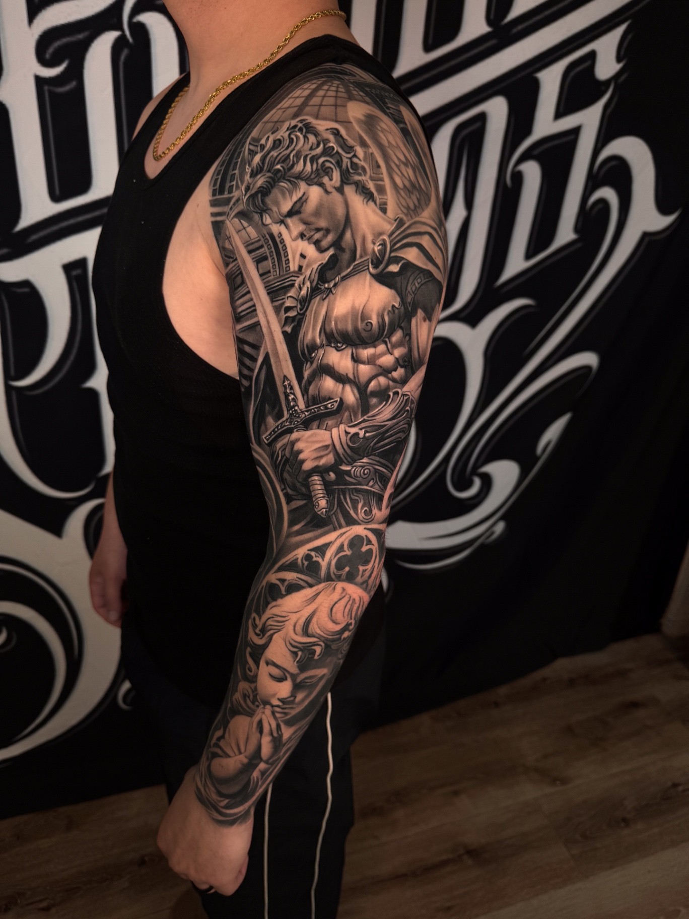 Black and grey realism tattoo by Scrappy 7